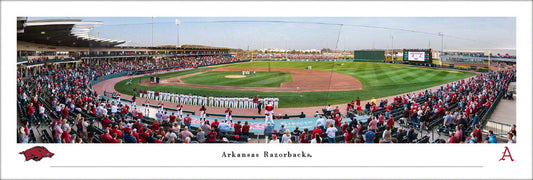 Arkansas Razorbacks Baseball Panoramic Picture - Baum-Walker Stadium at George Cole Field Fan Cave Decor by Blakeway Panoramics