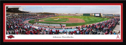 Arkansas Razorbacks Baseball Panoramic Picture - Baum-Walker Stadium at George Cole Field Fan Cave Decor by Blakeway Panoramics