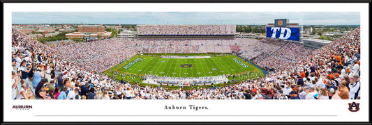 Auburn Tigers Football Panoramic Picture - Jordan-Hare Stadium Fan Cave Decor by Blakeway Panoramas