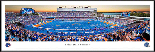 Boise State Broncos Panoramic Picture - Albertsons Stadium Fan Cave Decor by Blakeway Panoramas