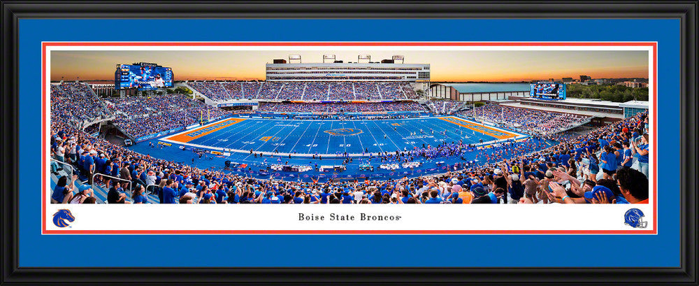 Boise State Broncos Panoramic Picture - Albertsons Stadium Fan Cave Decor by Blakeway Panoramas