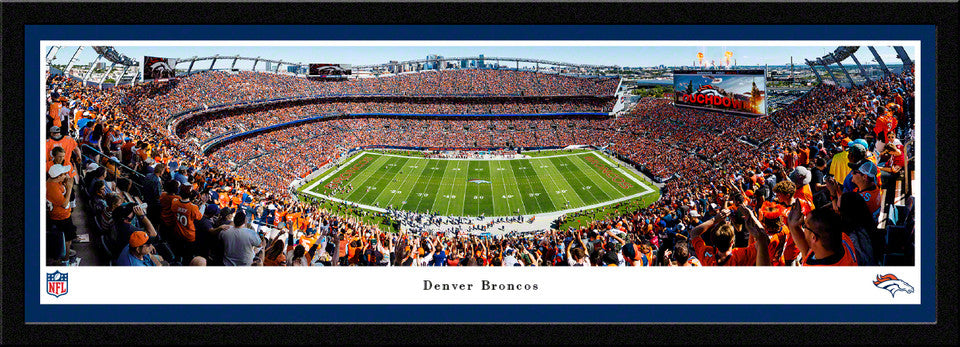 Denver Broncos at Empower Field at Mile High Stadium Panoramic Picture - NFL Fan Cave Decor by Blakeway Panoramas