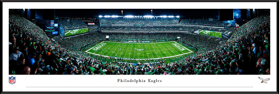 Philadelphia Eagles Throwback Game Panoramic Picture - NFL Lincoln Financial Field Fan Cave Decor