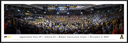 Appalachian State Mountaineers Men's Basketball Panoramic Picture - Holmes Convocation Center Fan Cave Decor by Blakeway Panoramas