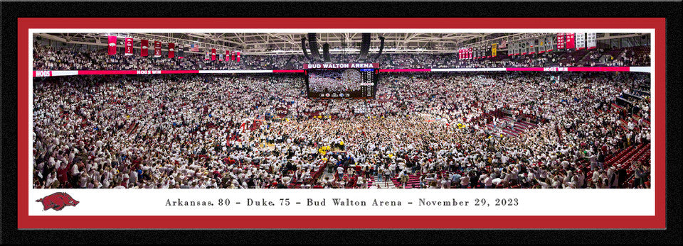 Arkansas Razorbacks Basketball Panorama - Storm the Court Bud Walton Arena by Blakeway Panoramas