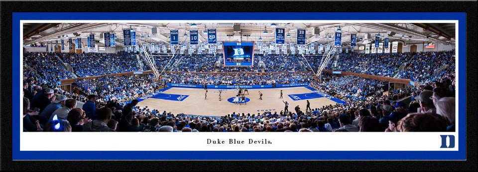 Duke Blue Devils Men's Basketball Panoramic Picture - Cameron Indoor Stadium Fan Cave Decor by Blakeway Panoramas (Copy)