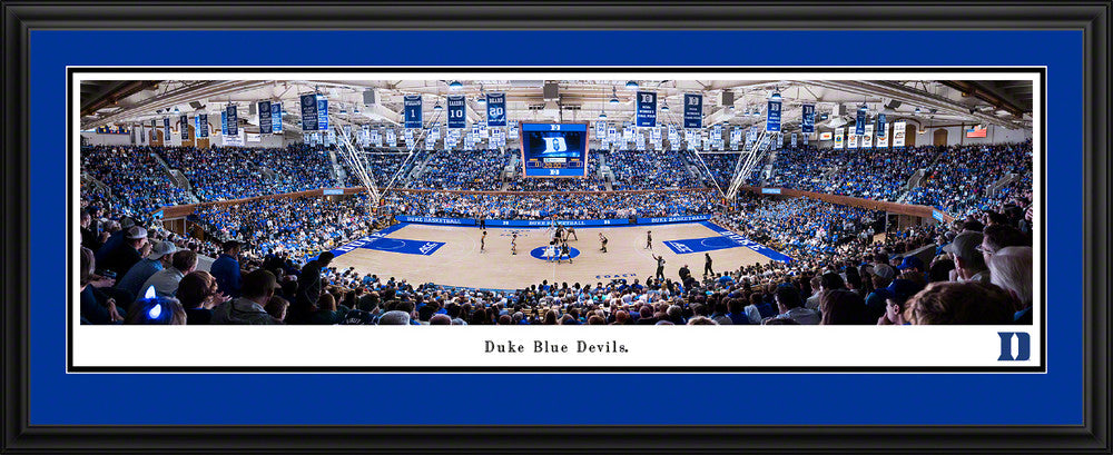 Duke Blue Devils Men's Basketball Panoramic Picture - Cameron Indoor Stadium Fan Cave Decor by Blakeway Panoramas (Copy)