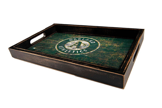 Oakland Athletics Distressed Logo Serving Tray by Fan Creations