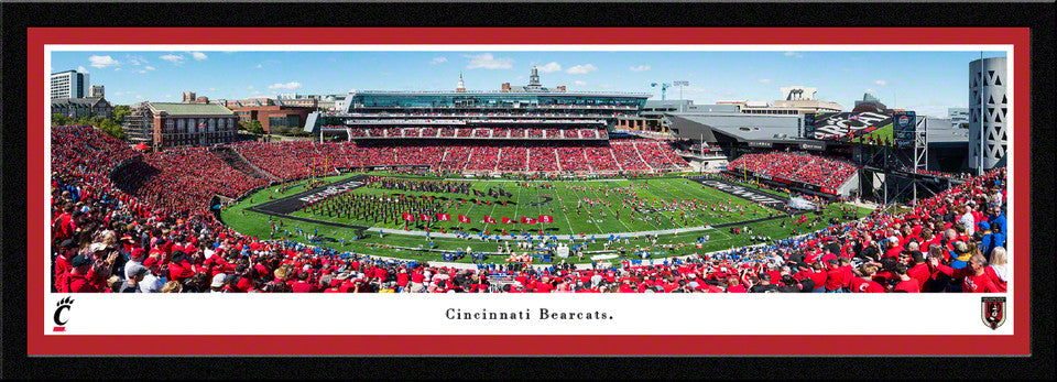 Cincinnati Bearcats Panoramic Picture - 50 Yard Line at Nippert Stadium Wall Decor by Blakeway Panoramas