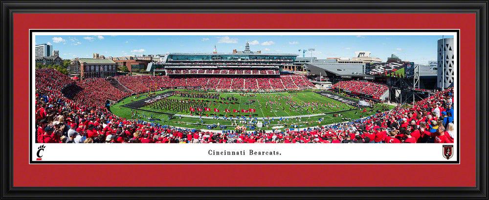 Cincinnati Bearcats Panoramic Picture - 50 Yard Line at Nippert Stadium Wall Decor by Blakeway Panoramas