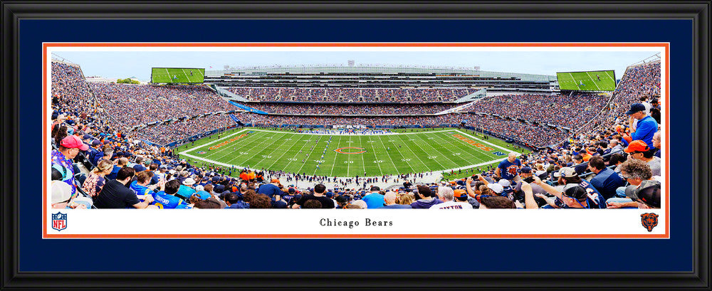 Chicago Bears Panoramic Fan Cave Decor - Soldier Field Wall Decor by Blakeway Panoramas