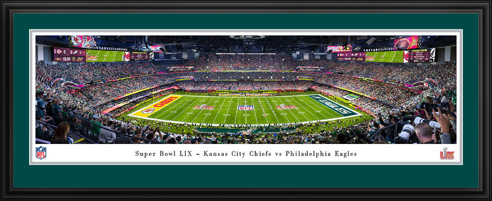 2025 Super Bowl LIX Kickoff Panoramic Picture - Kansas City Chiefs vs. Philadelphia Eagles by Blakeway Panoramas