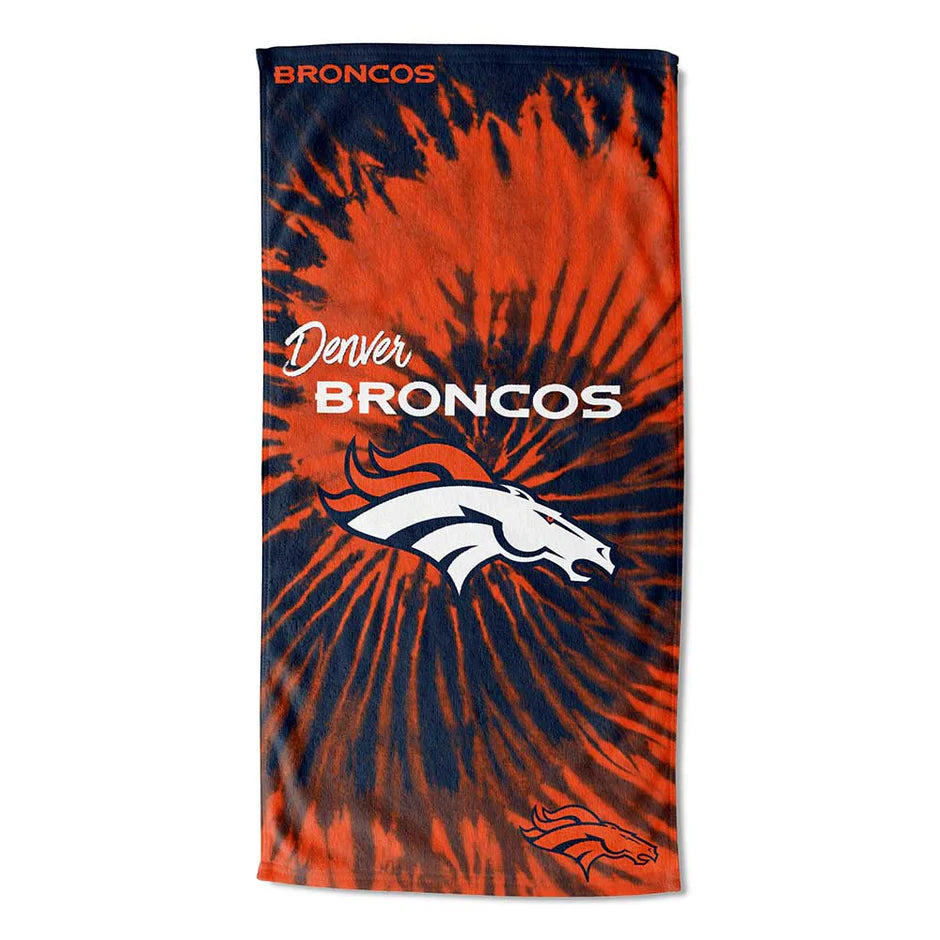 Denver Broncos 30" x 60" Psychedelic Beach Towel by The Northwest