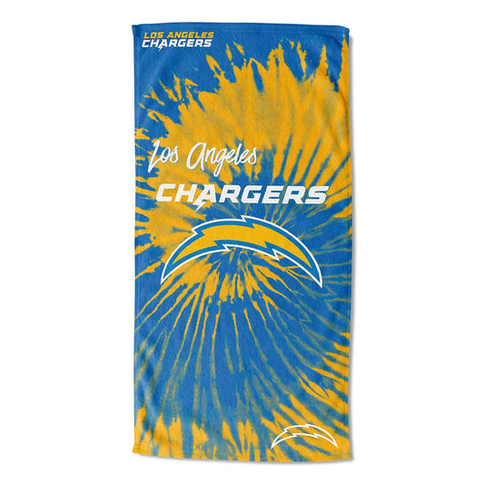 Los Angeles Chargers 30" x 60" Psychedelic Beach Towel by The Northwest