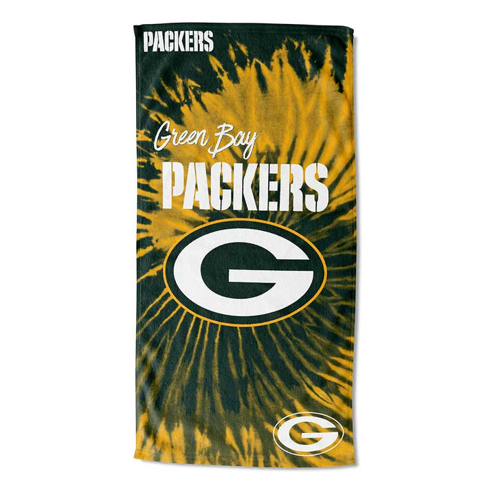 Green Bay Packers 30" x 60" Psychedelic Beach Towel by The Northwest