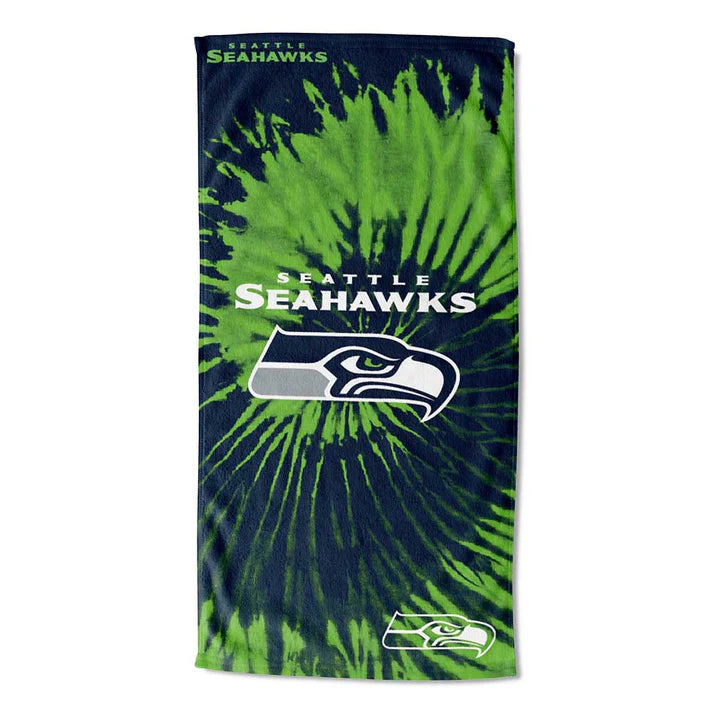 Seattle Seahawks 30" x 60" Psychedelic Beach Towel by The Northwest