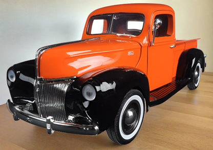 1940 Ford Pickup Truck Orange "Timeless Classics" 1/18 Diecast Model Car by Motormax