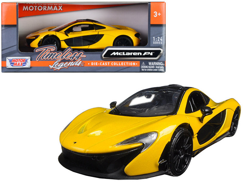 McLaren P1 Yellow 1/24 Diecast Model Car by Motormax