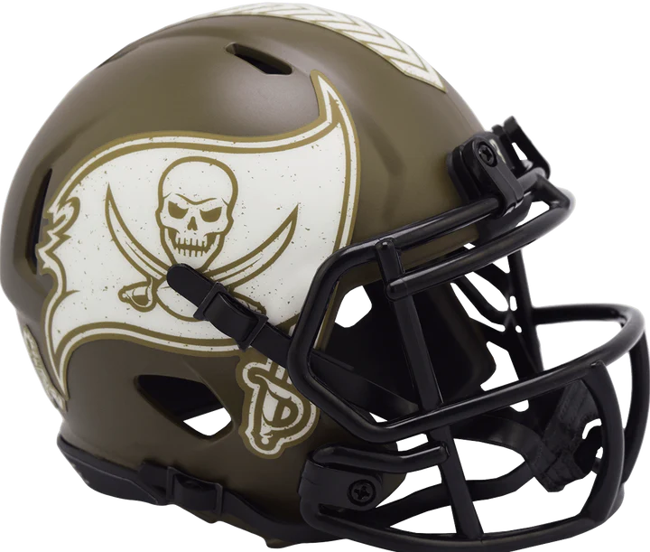 Tampa Bay Buccaneers 2022 Salute To Service Speed Mini Helmet by Riddell