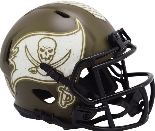 Tampa Bay Buccaneers 2022 Salute To Service Speed Mini Helmet by Riddell