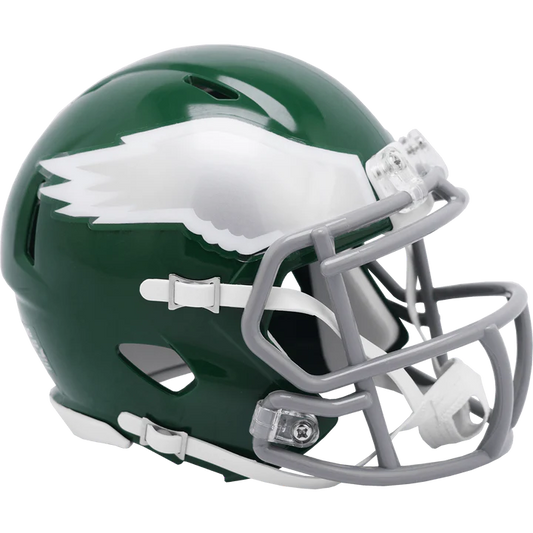 Philadelphia Eagles 1974-1995 Throwback Mini Helmet by Riddell, ideal for autographs or display