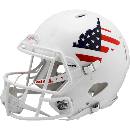 West Virginia Mountaineers Stars & Stripes Replica Mini Speed Helmet by Riddell
