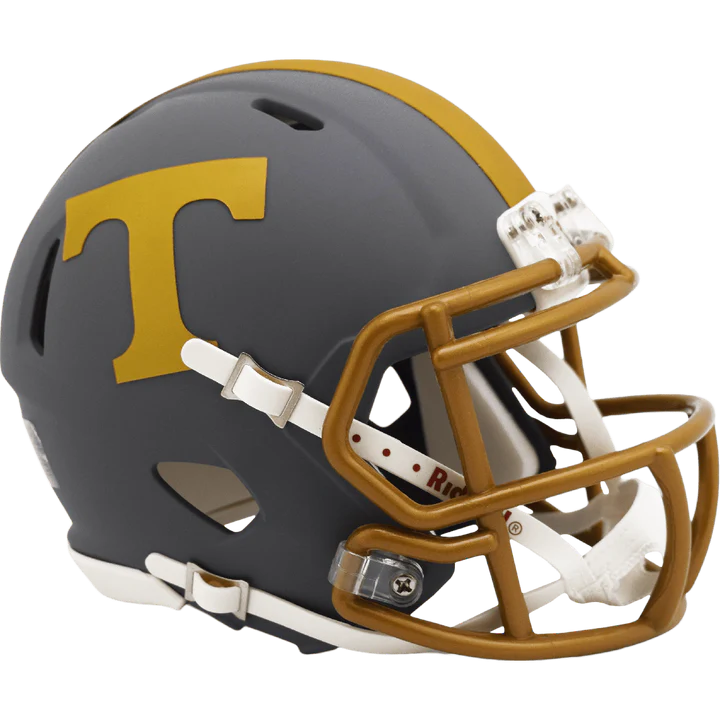 Tennessee Volunteers Slate NCAA Speed Mini Helmet by Riddell, half-scale collectible with official decals.