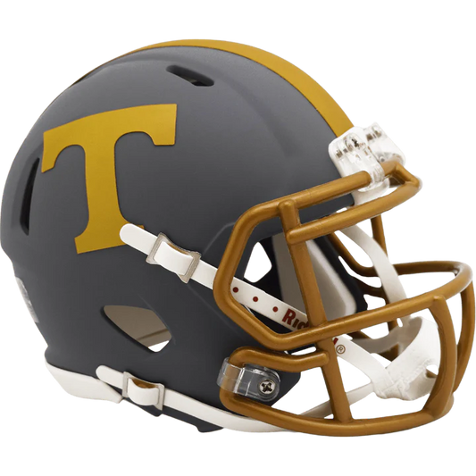 Tennessee Volunteers Slate NCAA Speed Mini Helmet by Riddell, half-scale collectible with official decals.