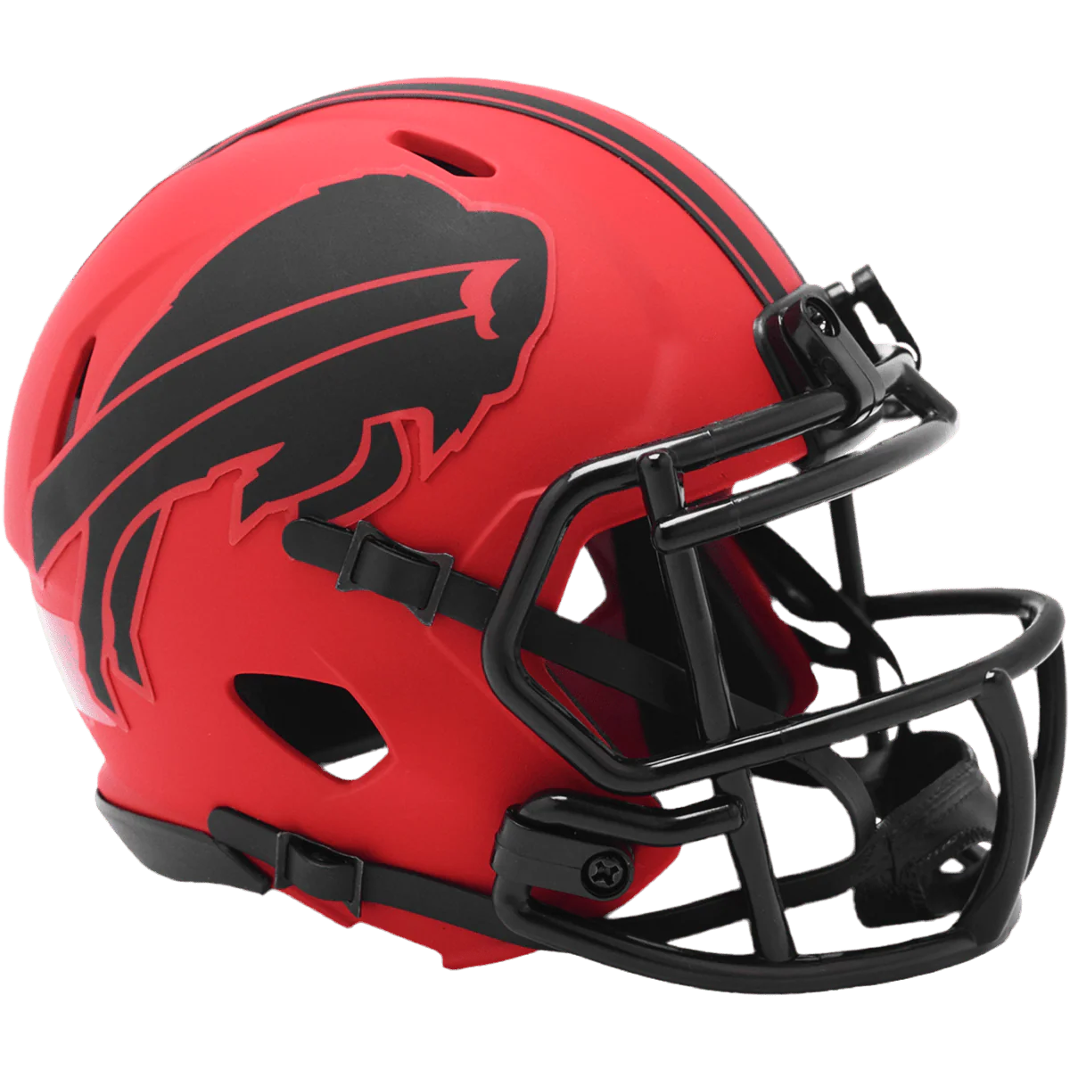 Buffalo Bills Rave Speed Mini Helmet by Riddell, half-scale collectible perfect for autographs and display.