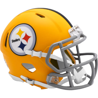 Pittsburgh Steelers 2025 NFL Mini Speed Helmet by Riddell, 5.5" collectible perfect for autographs or display.