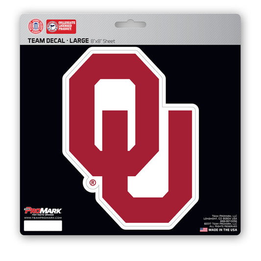 Oklahoma Sooners 8" x 8" Die Cut Decal by Team Promark