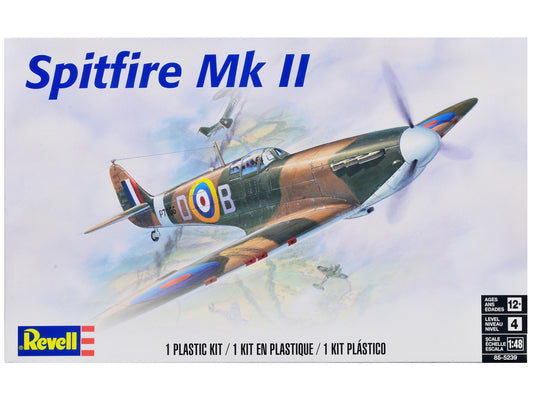 Supermarine Spitfire Mk-II Fighter Aircraft 1/48 Scale Level 4 Model Kit by Revell
