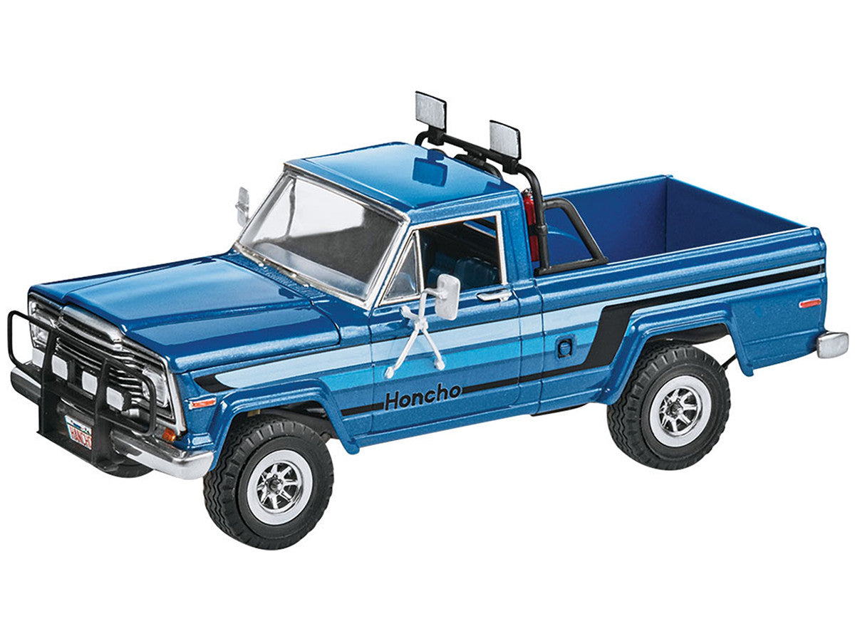 1980 Jeep Honcho Pickup Truck "Ice Patrol" with Snowmobile 1/24 Scale Skill Level 4 Model Kit by Revell