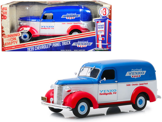Greenlight 1939 Chevrolet Panel Truck: 1/24 scale, "Yenko Sales and Service," limited edition diecast model car.