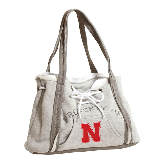 Nebraska Cornhuskers Hoodie Purse with Embroidered Logo by Little Earth