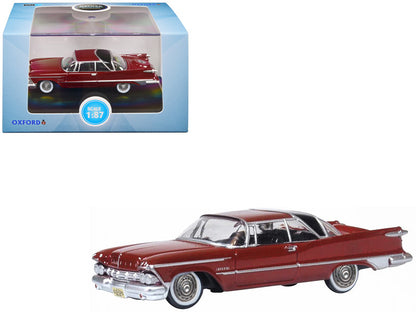 1959 Chrysler Imperial Crown 2 Door Hardtop in radiant red and black, 1/87 scale diecast model by Oxford Diecast