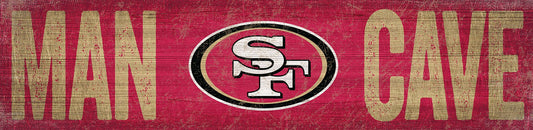 San Francisco 49ers Distressed Man Cave Sign by Fan Creations