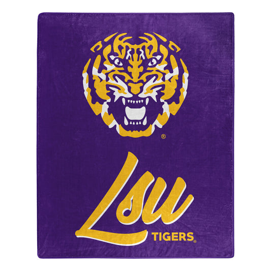 LSU Tigers 50" x 60" Signature Design Raschel Blanket by Northwest