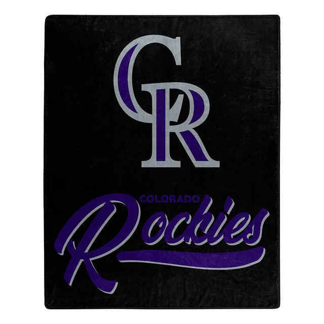 Colorado Rockies 50" x 60" Signature Design Raschel Blanket by Northwest