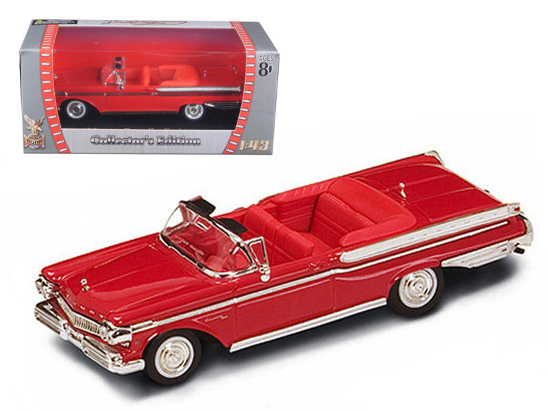 1957 Mercury Turnpike Cruiser in red, 1/43 scale diecast model car with detailed interior and exterior.