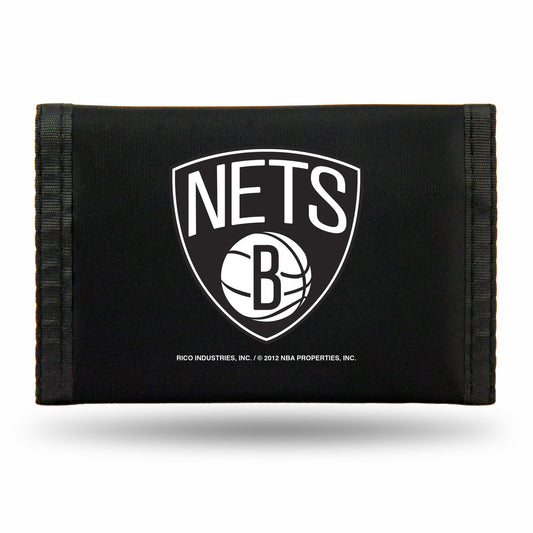 Brooklyn Nets Trifold Nylon Wallet by Rico Industries