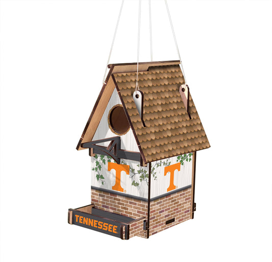 Show off your team spirit and support for birds with this Tennessee Volunteers Wood Birdhouse. Constructed from MDFwith official team colors and graphics, it measures 15" x 15"