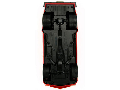 1972 Pontiac Firebird Red with Black Hood Stripe "Bigtime Muscle" Series 1/24 Diecast Model Car by Jada