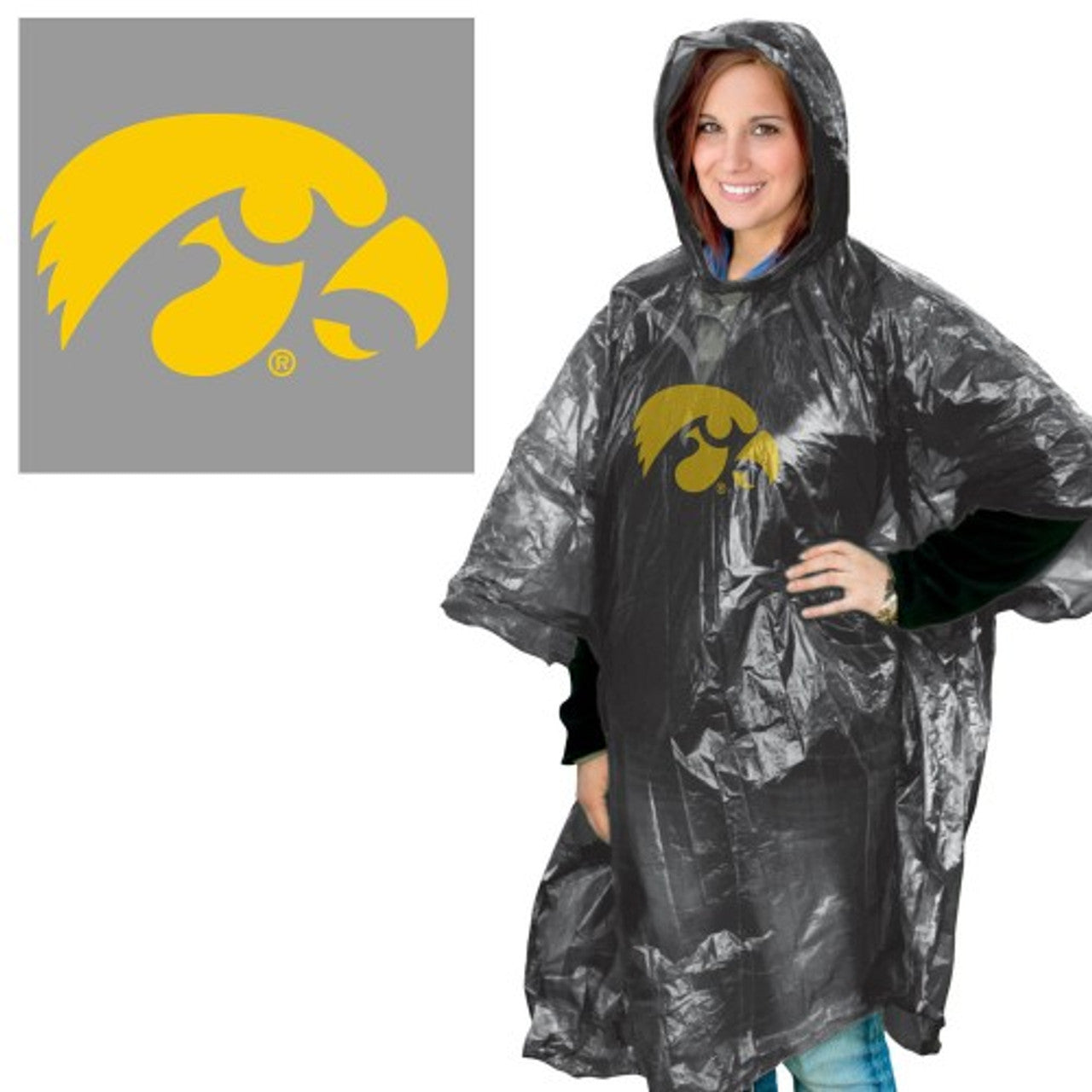 Iowa Hawkeyes Rain Poncho by Wincraft