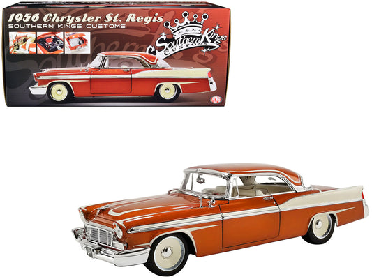 1/18 scale 1956 Chrysler New Yorker St. Regis in Copper Metallic by ACME. Limited edition with steerable wheels and detailed features