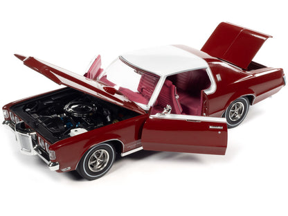 1969 Pontiac Royal Bobcat Grand Prix Model J Matador Red with White Top and Red Interior 1/18 Diecast Model Car by Auto World