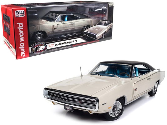 1970 Dodge Charger R/T EW1 White w/ Black Vinyl Top "Muscle Car & Corvette Nationals" (MCACN) "American Muscle" Series 1/18 Diecast Car