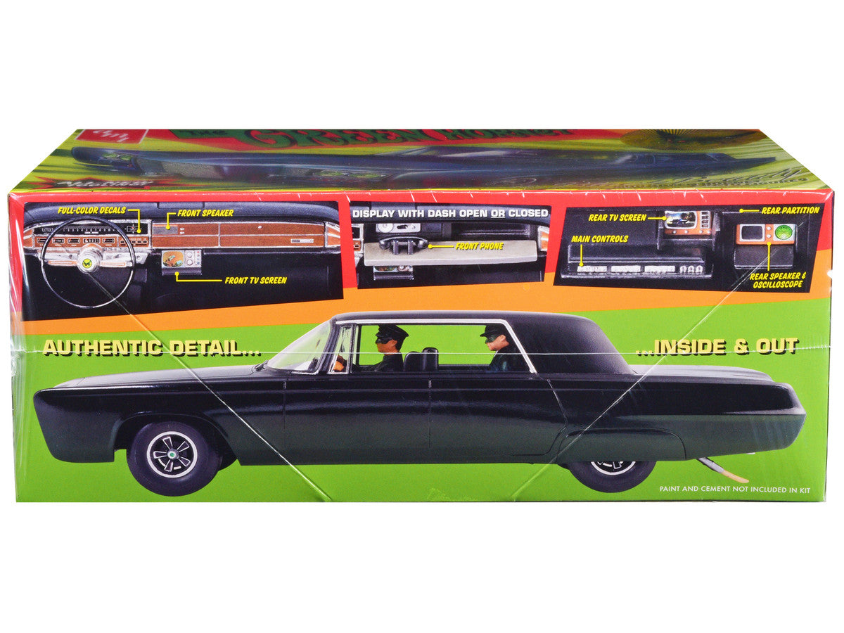 Black Beauty "The Green Hornet" (1966–1967) TV Series with Green Hornet and Kato Figures 1/25 Scale Skill 2 Model Kit by AMT