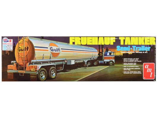 Fruehauf Tanker Trailer "Gulf Oil" 1/25 Scale Skill Level 3 Model Kit by AMT