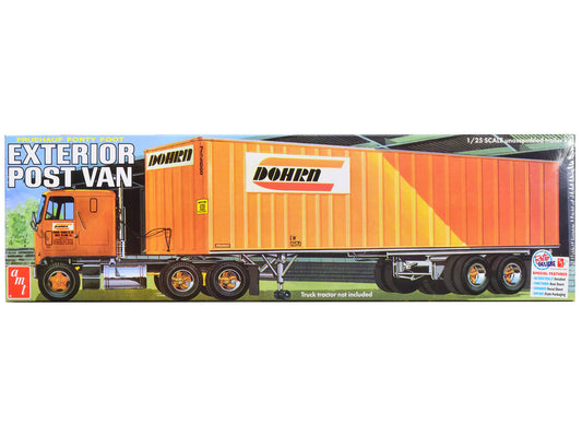 Fruehauf Forty Foot Exterior Post Van Trailer "Dohrn Transfer Co." 1/25 Scale Skill Level 3 Model Kit by AMT